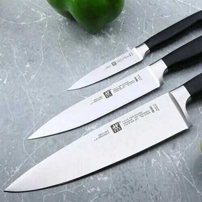 набор ножей 3 пр. zwilling four star 35048-000 германия, профессиональные - фото 28469