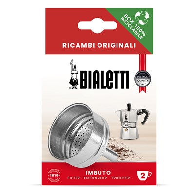 0800132 Bialetti Воронка на 2 чаш. для алюминиевых кофеварок - фото 28643