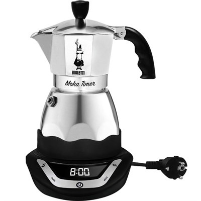 BIALETTI Moka Timer (3 порции, 120 мл) 6092 Гейзерная кофеварка электрическая - фото 28701