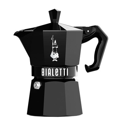 Гейзерная кофеварка Bialetti Moka Express Exclusive Black 9065, 3 чашки - фото 28965