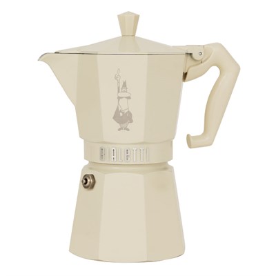 Гейзерная кофеварка Bialetti Moka Express Exclusive Cream 9060, 6 чашек - фото 28969