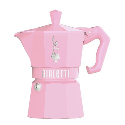 Гейзерная кофеварка Bialetti Moka Express Exclusive Pink 9063, 3 чашки - фото 28972