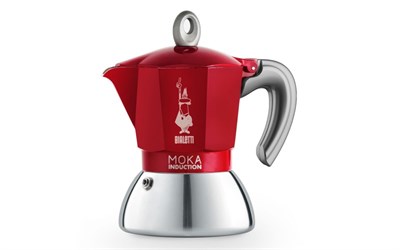 Гейзерная кофеварка Bialetti Moka Induction Red на 2 порции 6942 - фото 28982