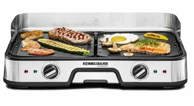 Настольный гриль ROMMELSBACHER BBQ 2025, 2000 Вт - фото 29453