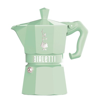 Гейзерная кофеварка Bialetti Moka Express Exclusive Green 9057, 3 чашки - фото 31076