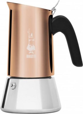 Гейзерная кофеварка Bialetti New Venus Rame Induzione 6 чашек 7285 - фото 31096