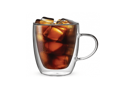 Кружки стеклянные Bialetti Capri с двойными стенками, 350 мл, набор из 2 шт. DBW008 - фото 31387