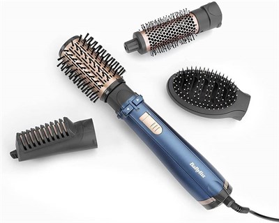 Фен-щетка BaByliss Air brush AS965E синий/золотистый - фото 32055