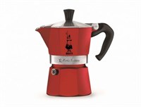 Гейзерная кофеварка Bialetti Moka Express Rossa, 4942, на 3 чашки Гейзерная кофеварка Bialetti Moka Express Rossa, 4942, на 3 чашки