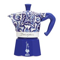 Гейзерная кофеварка Bialetti Moka Express 5345 Dolce&amp;Gabbana Blu Mediterraneo