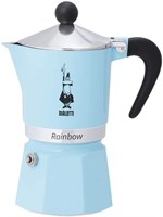 Гейзерная кофеварка Bialetti Rainbow 5042 голубая