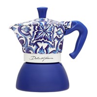 Лимитированная гейзерная кофеварка Bialetti Moka Induction Dolce&amp;Gabbana Blu Mediterraneo 5356