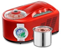 Бытовая компрессорная мороженица NEMOX Gelato PRO 1700 UP, красная
