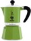 Гейзерная кофеварка Bialetti RAINBOW, 4972 120мл зеленая - фото 31051