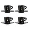 Набор чашек Bialetti moka черный из 4 предметов (rtatz403)
